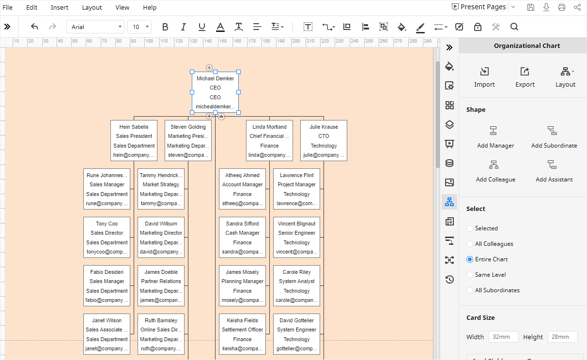 Google Docs Org Chart Template