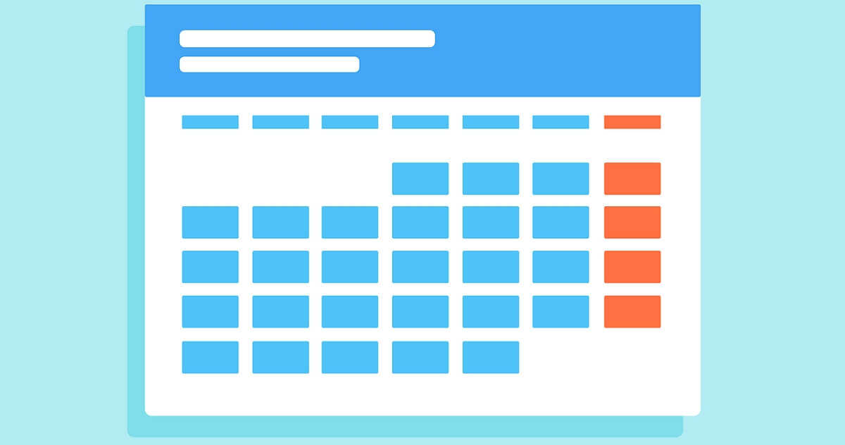 calendrier de diagramme de pert