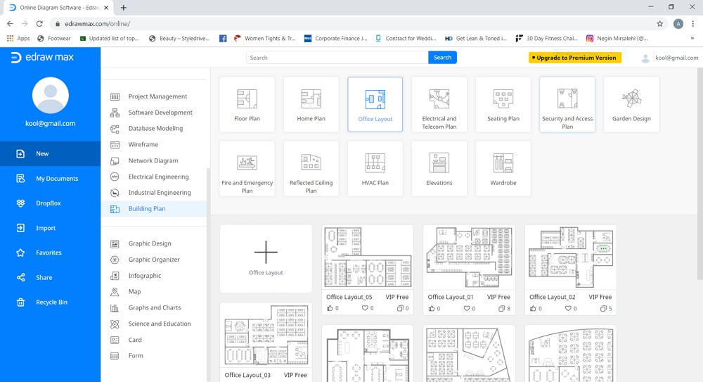 Edraw Office Layout template