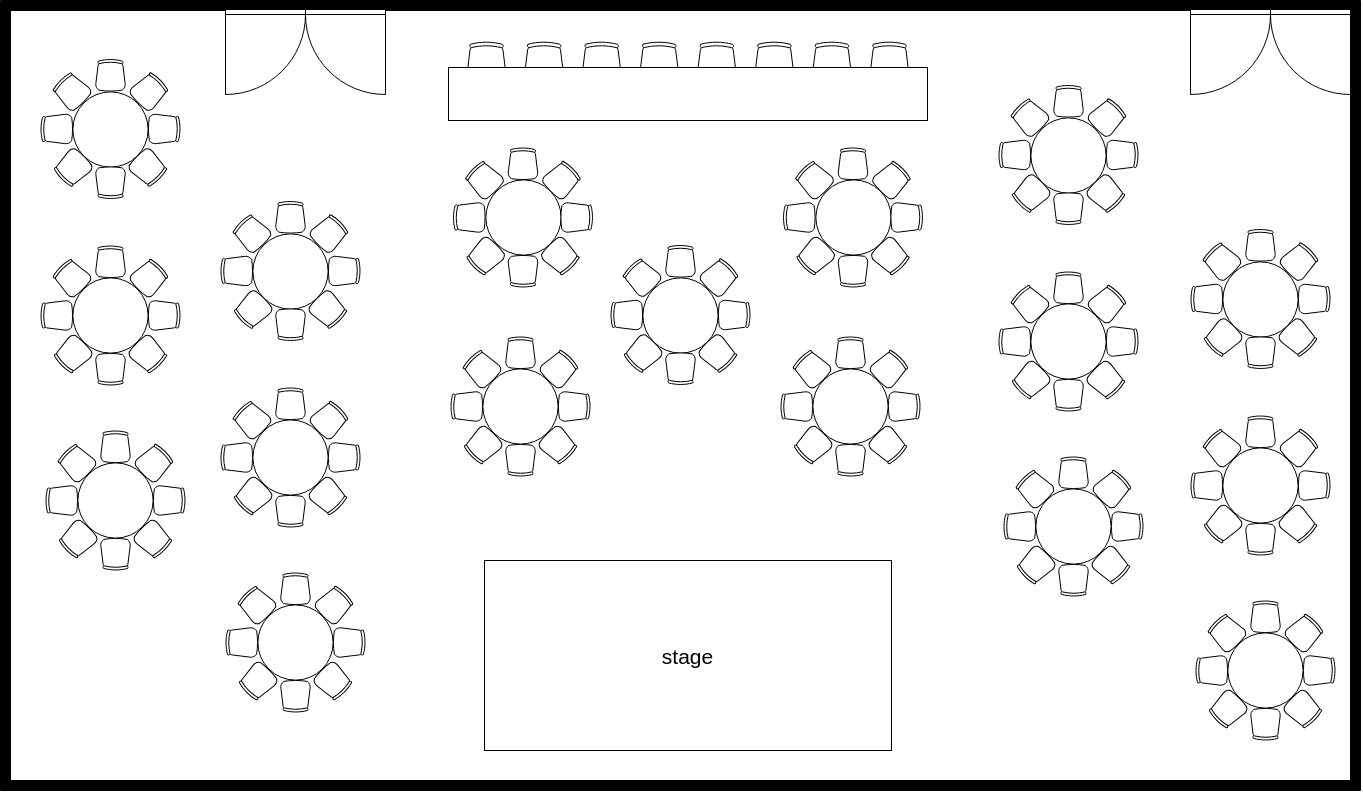 Event Hall Seating Plan