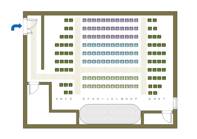 school auditorium seating layout plan