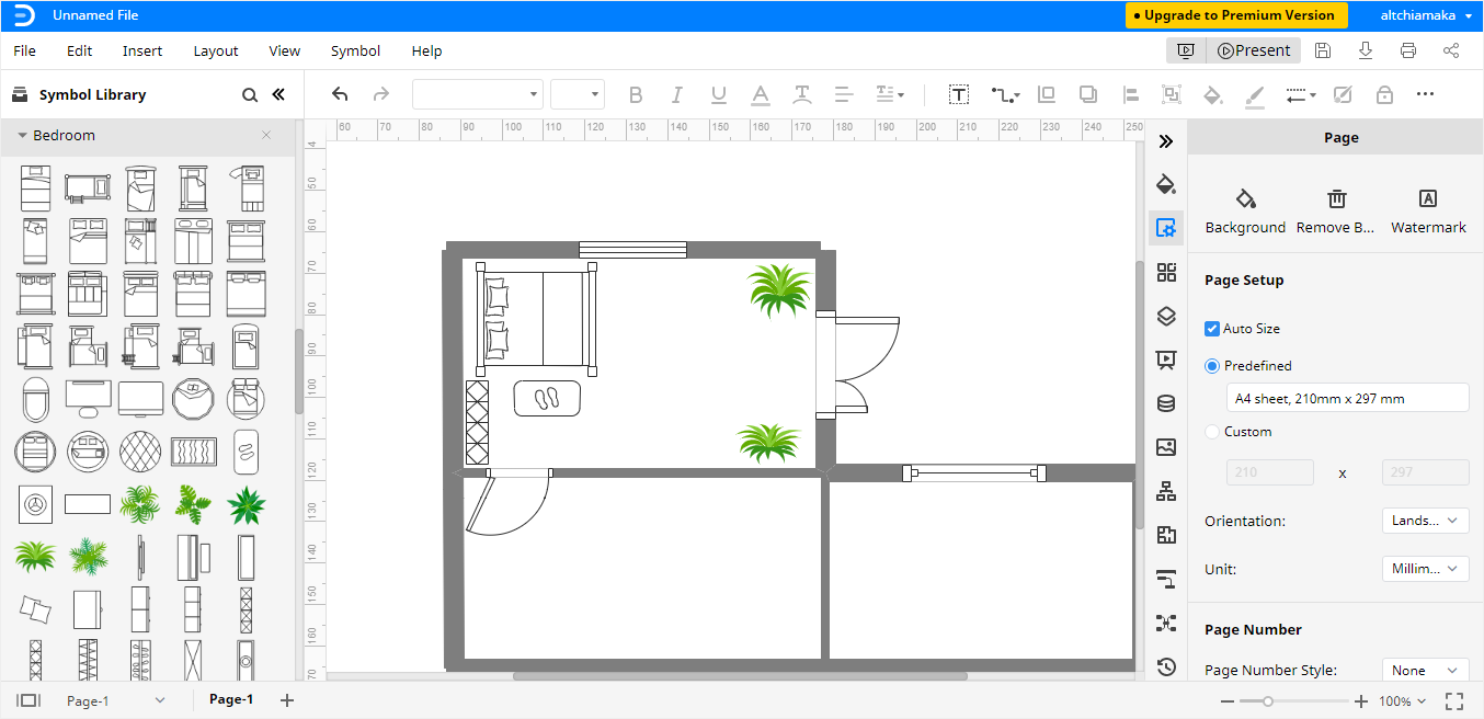 free floor plan drawing tool online inches