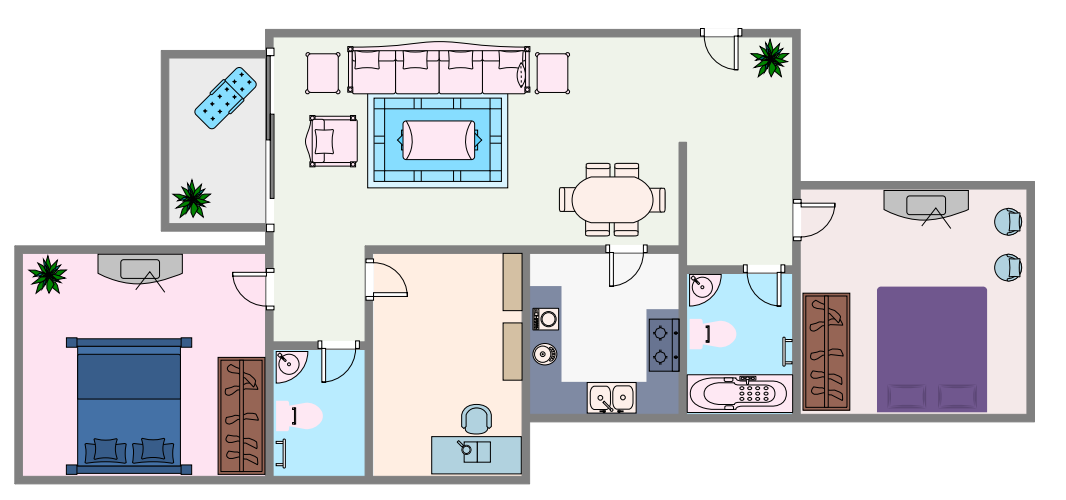 color house plan