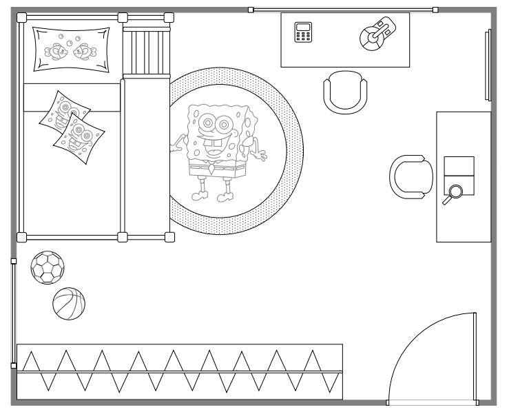 Kids Bedroom Layout