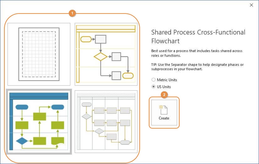 Create a Swimlane Diagram