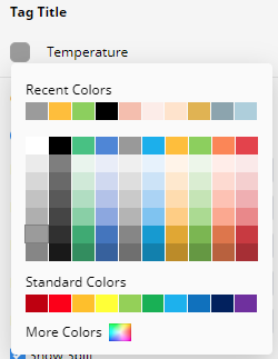 el menú de colores en EdrawMax