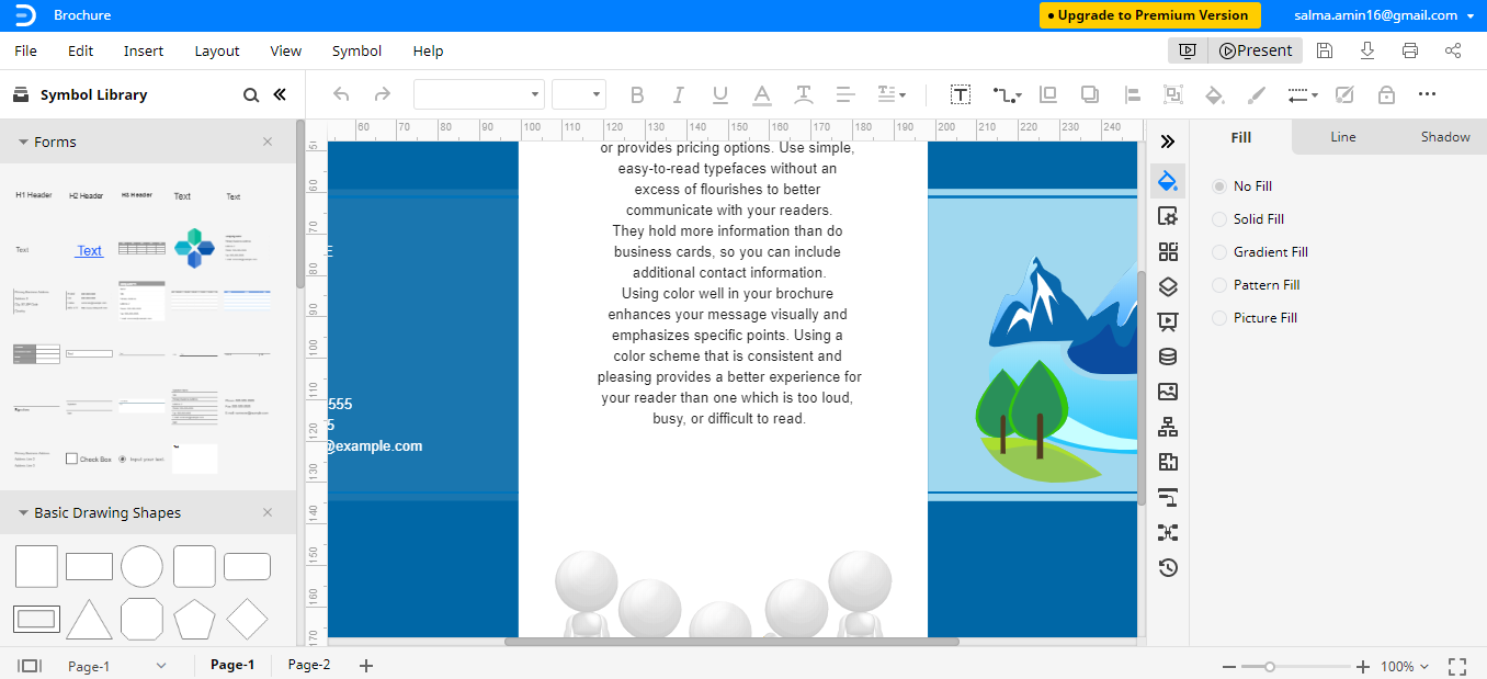 How To Make A Brochure On PowerPoint EdrawMax Online