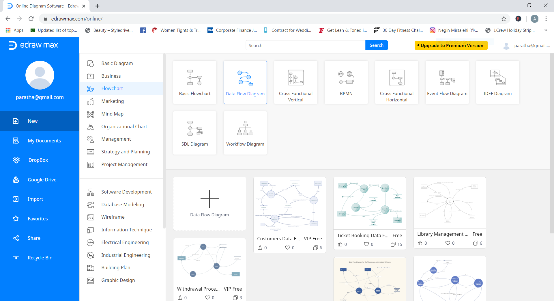 choose data flow diagram