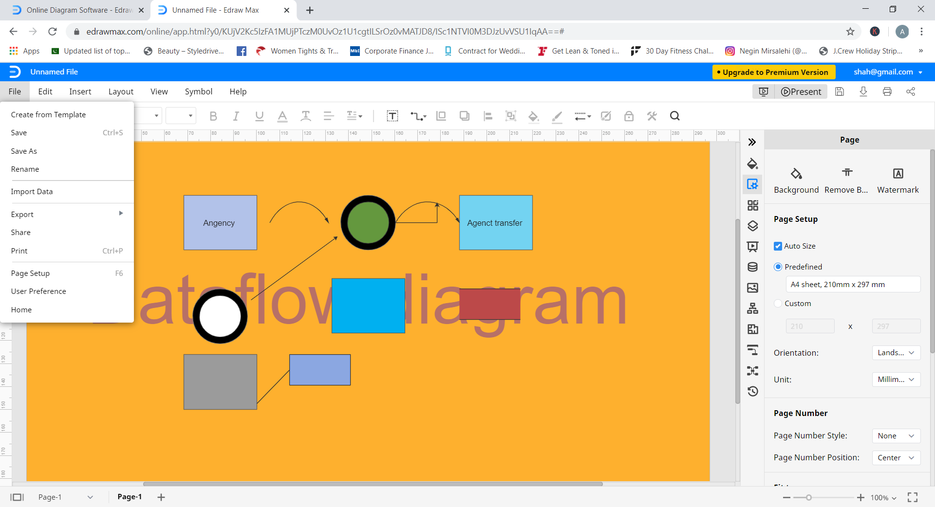 Sauvez votre dfd avec edrawmax