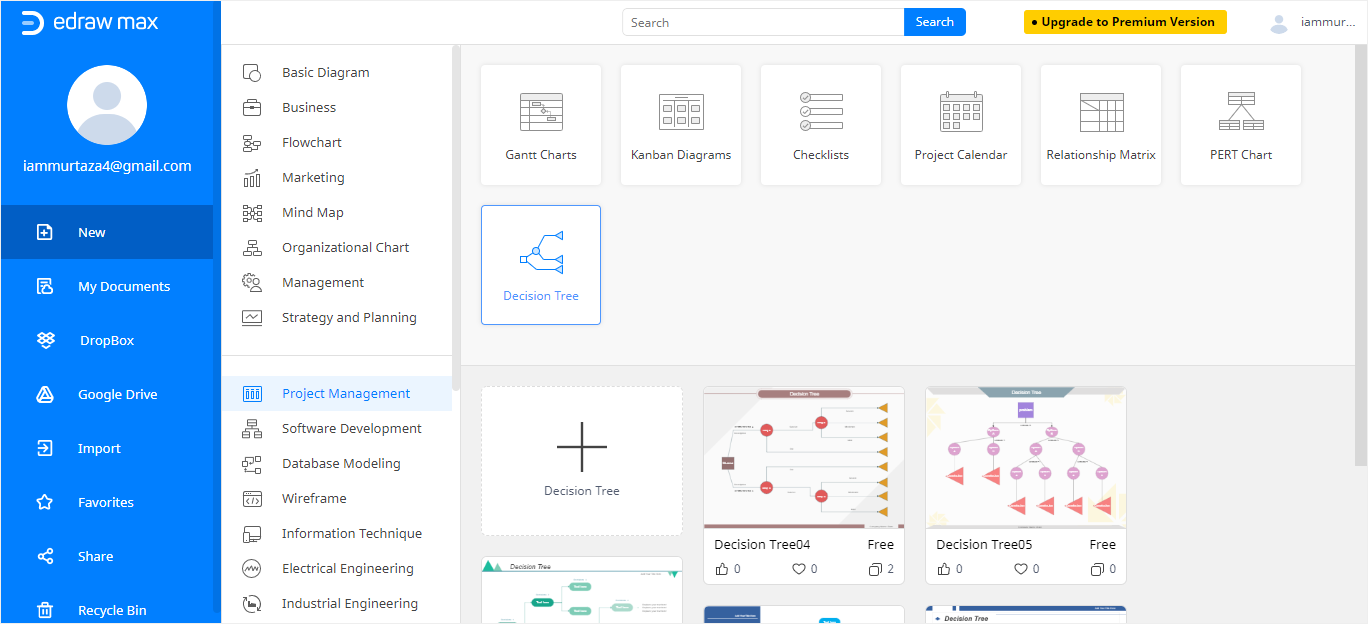 decision tree excel template