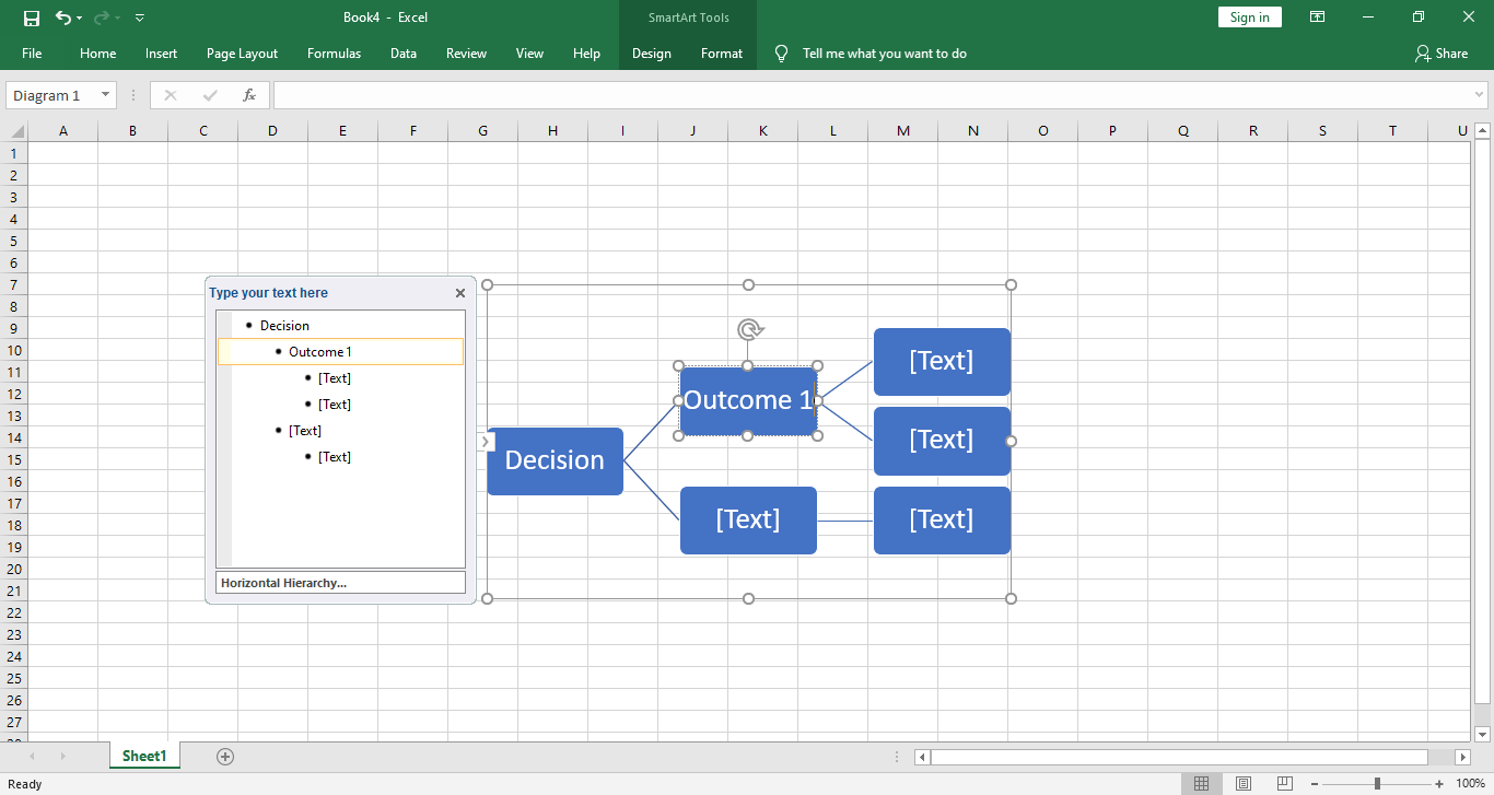 decision tree excel template