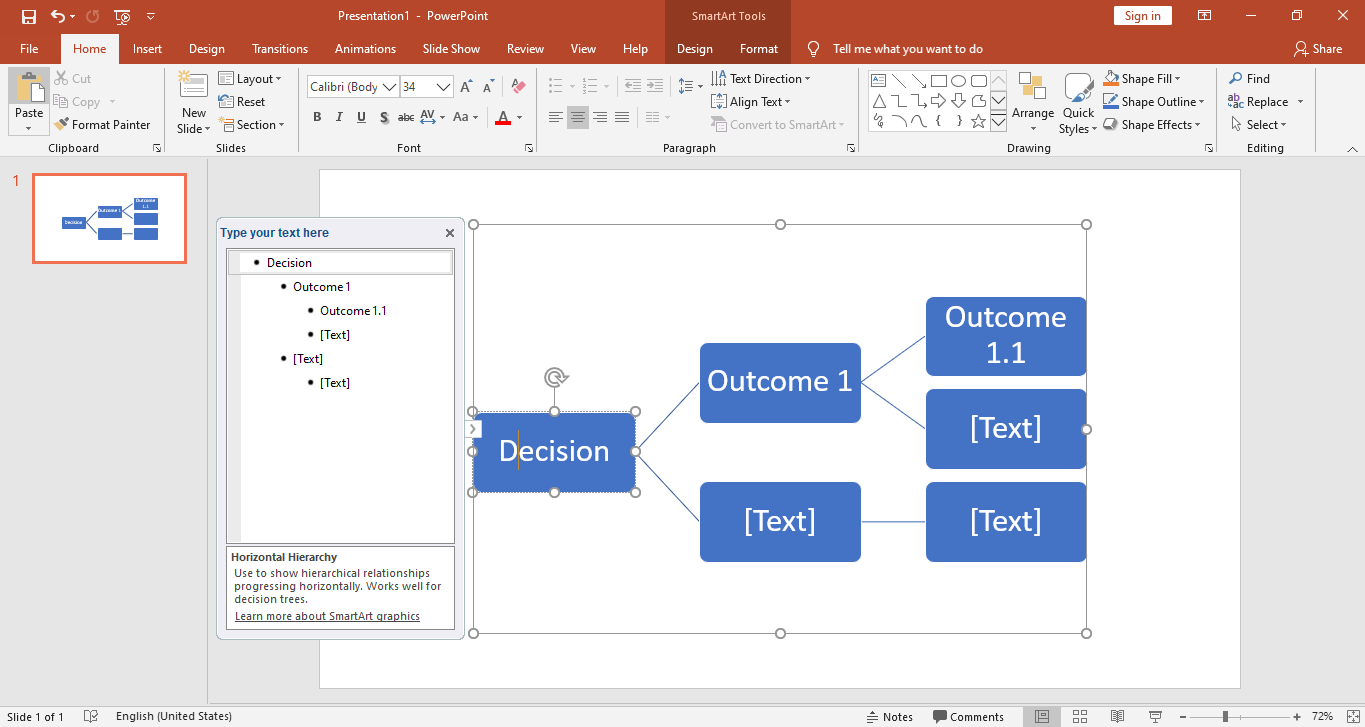 decision tree powerpoint template