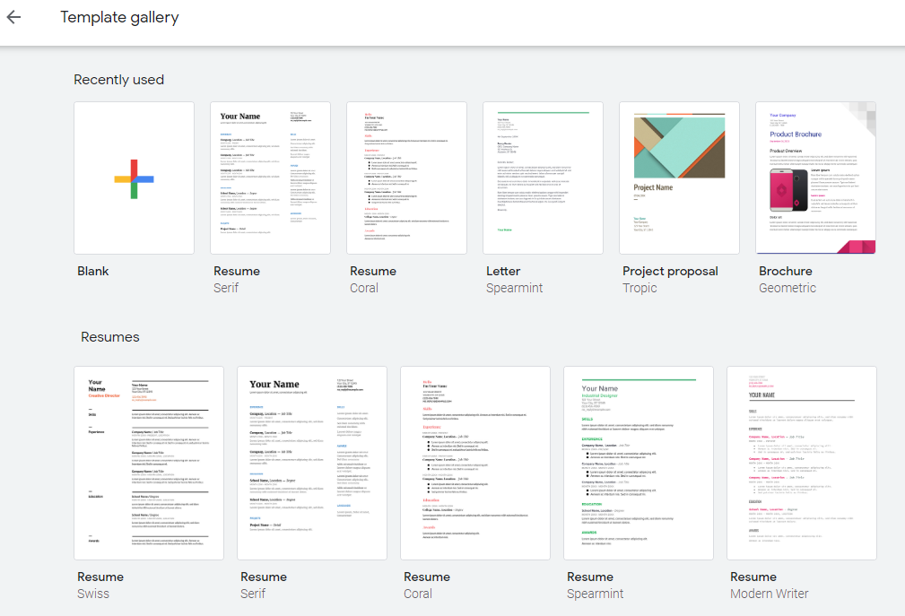 free downloadable templates for google docs