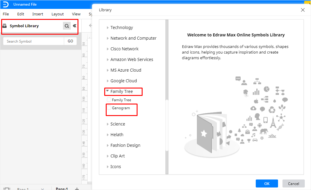 edraw max online genogram