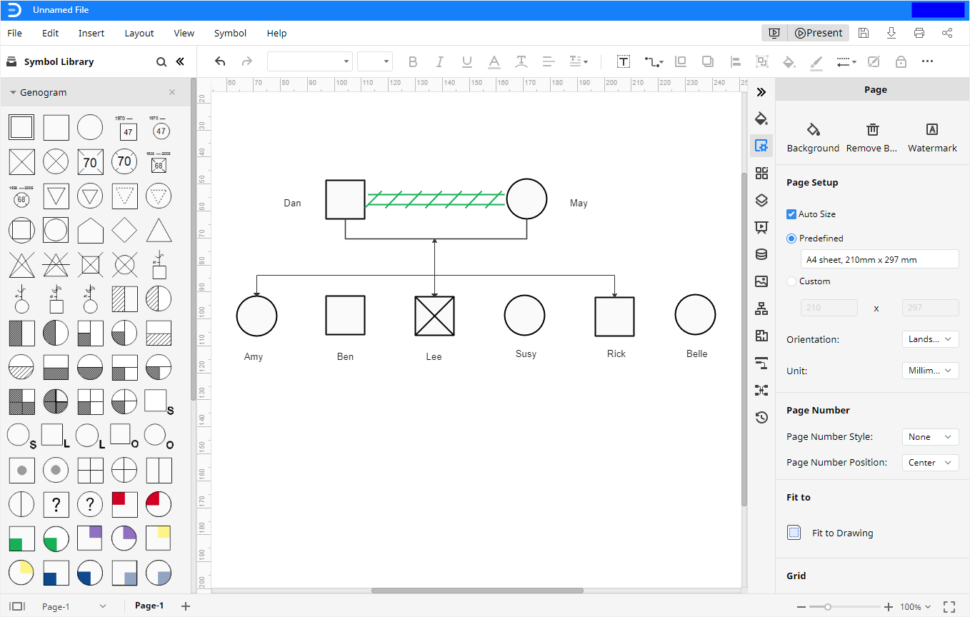 edraw max genogram