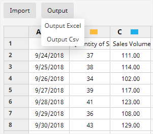 export chart data in EdrawMax