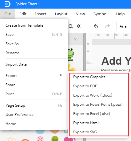 export graphic organizer