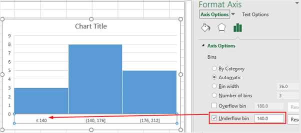 how to change bins in histogram excel