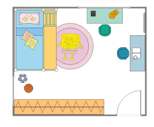 plano de la habitación de los niños