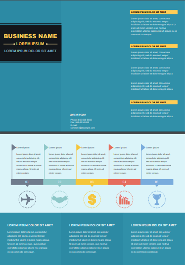 timeline brochure