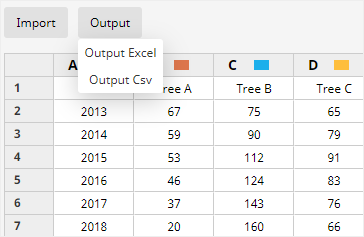 exportar datos de la gráfica en EdrawMax