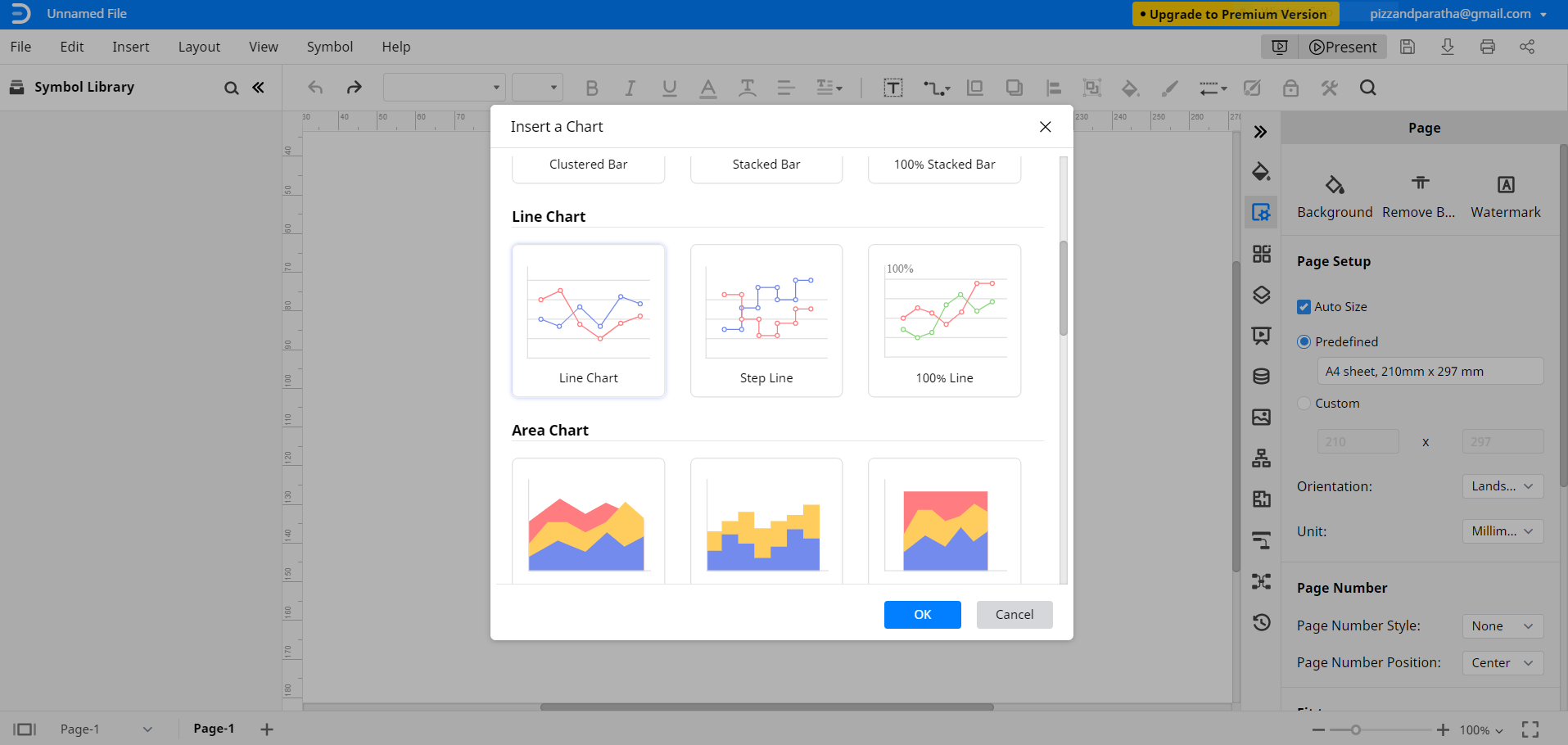 Tableau d'insertion edrawmax