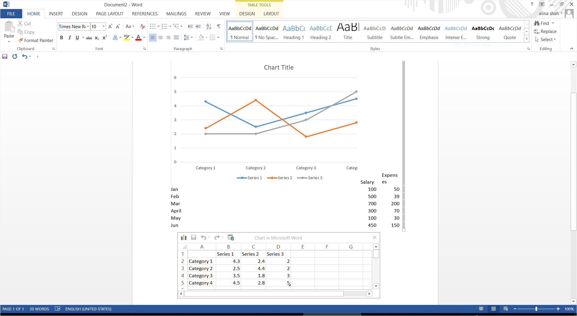 Cómo Hacer un Gráfico de Líneas en Word | EdrawMax Online