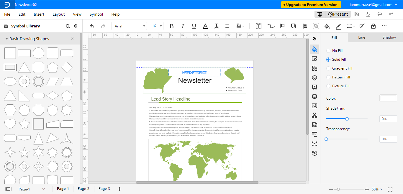 How To Make A Newsletter In Word Edrawmax Online