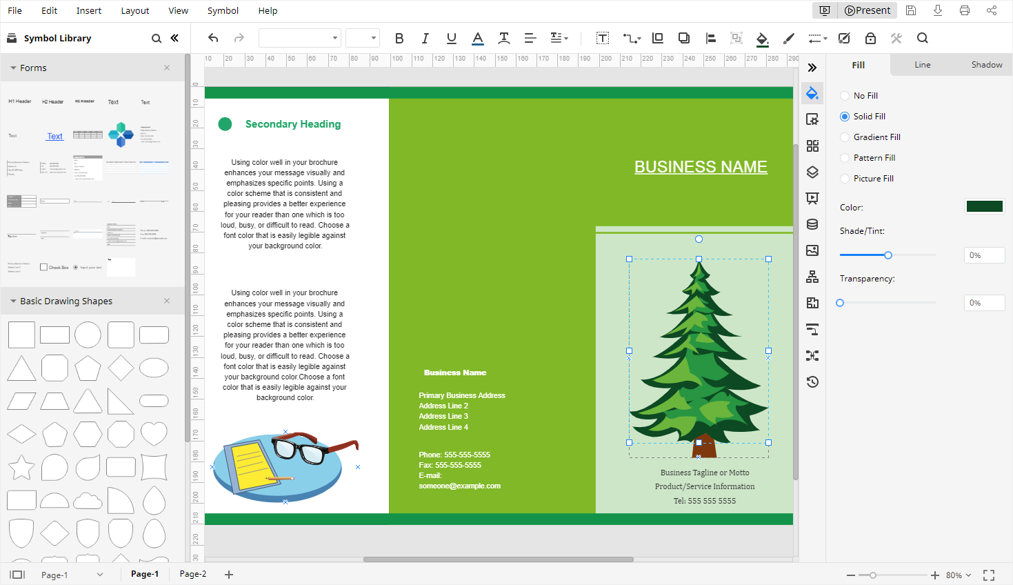 ms-word-tutorial-2-fold-brochure-design-in-ms-word-youtube