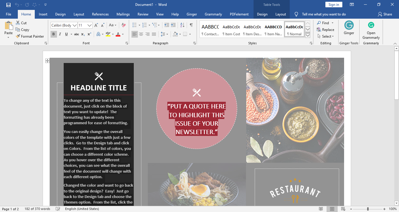 How To Create A Pamphlet In Ms Word Printable Templates