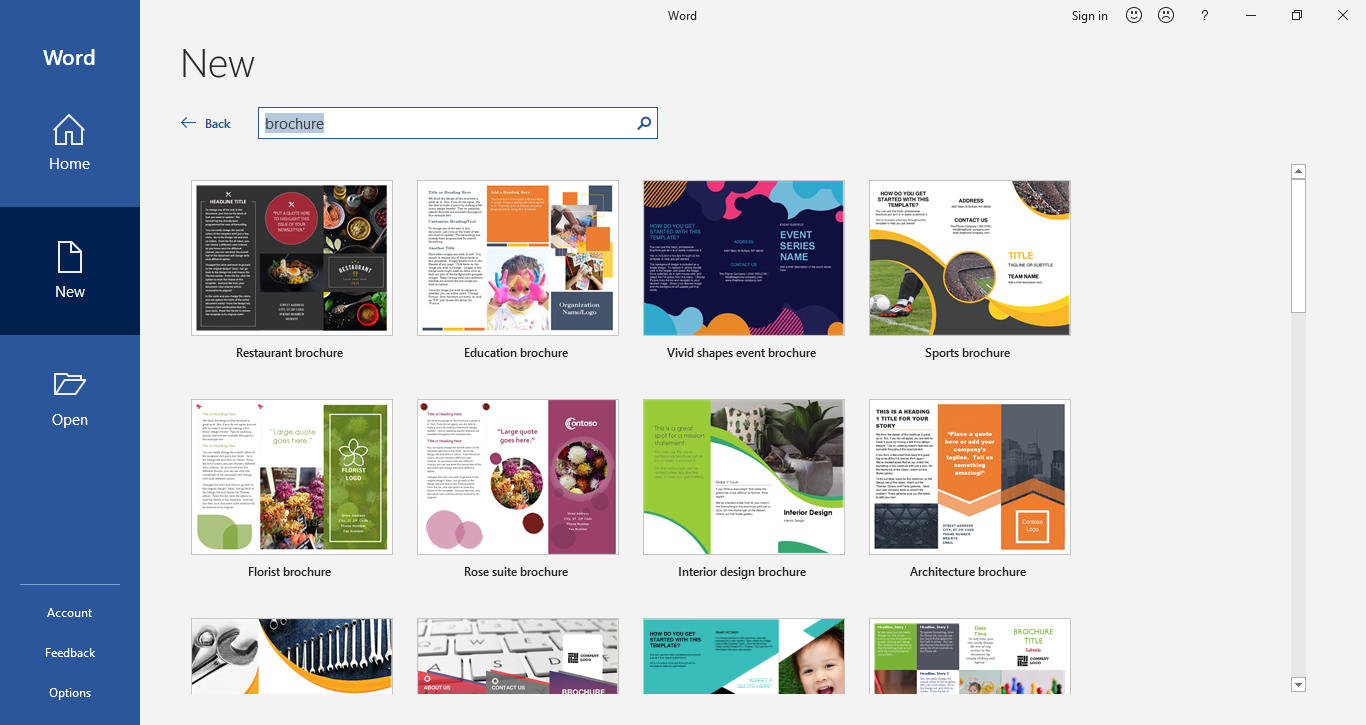 Brochure Template On Microsoft Word - Toptemplate.my.id