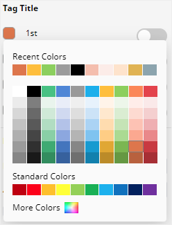 el menú de colores en EdrawMax