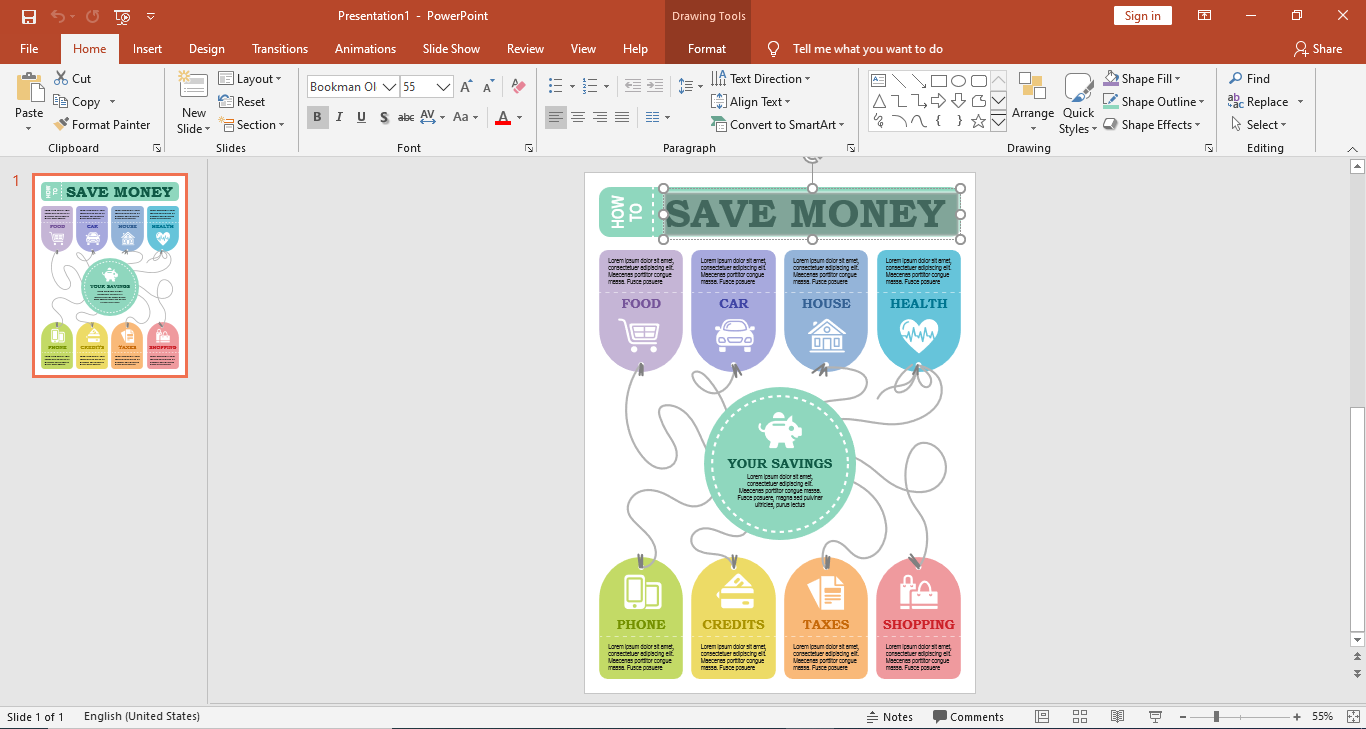 Cómo Hacer un Póster en PowerPoint EdrawMax Online