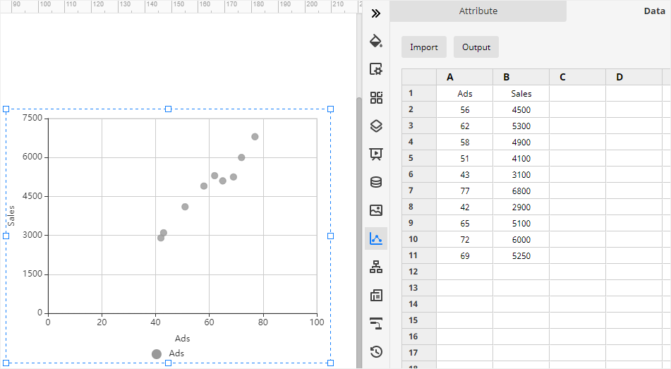 import chart data in EdrawMax