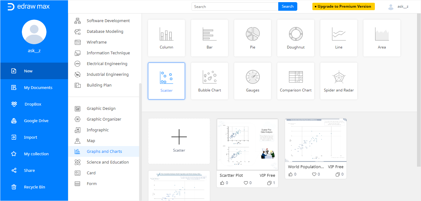 google scatter plot maker