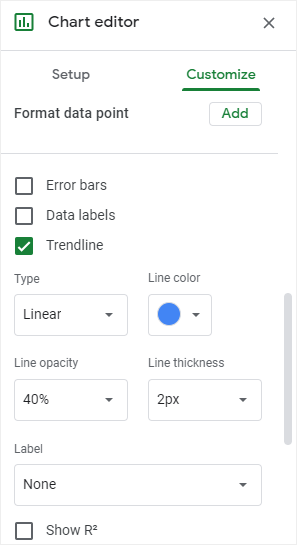 google add trendline