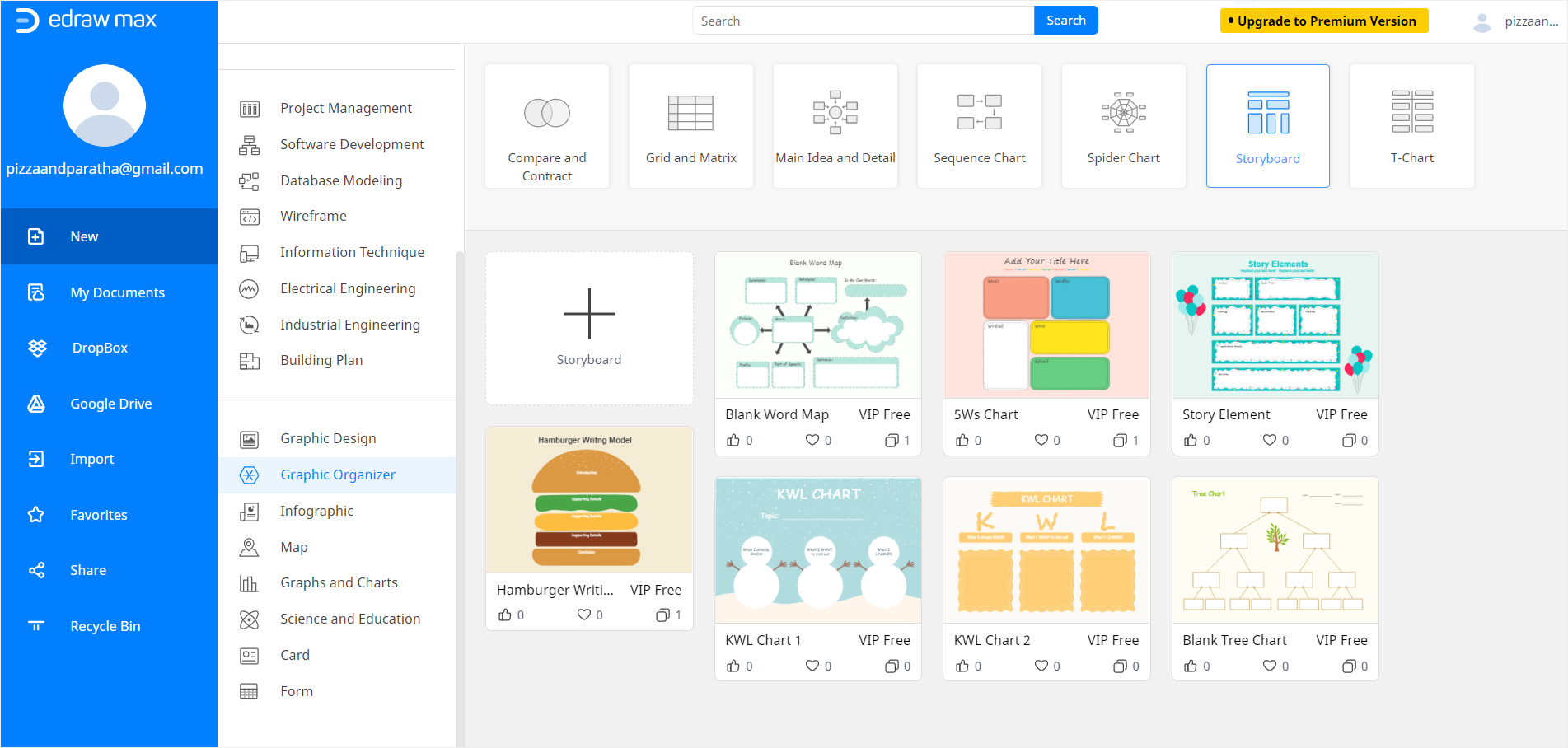 select storyboard