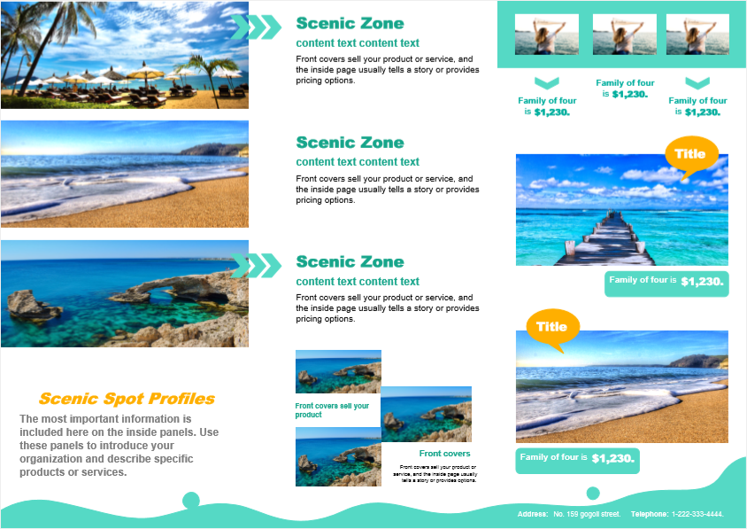 ideas for making a travel brochure