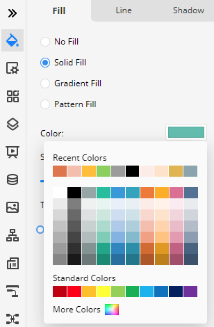 change the fill color on the EdrawMax