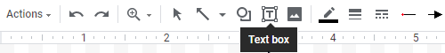 Text Box tool in Google Docs