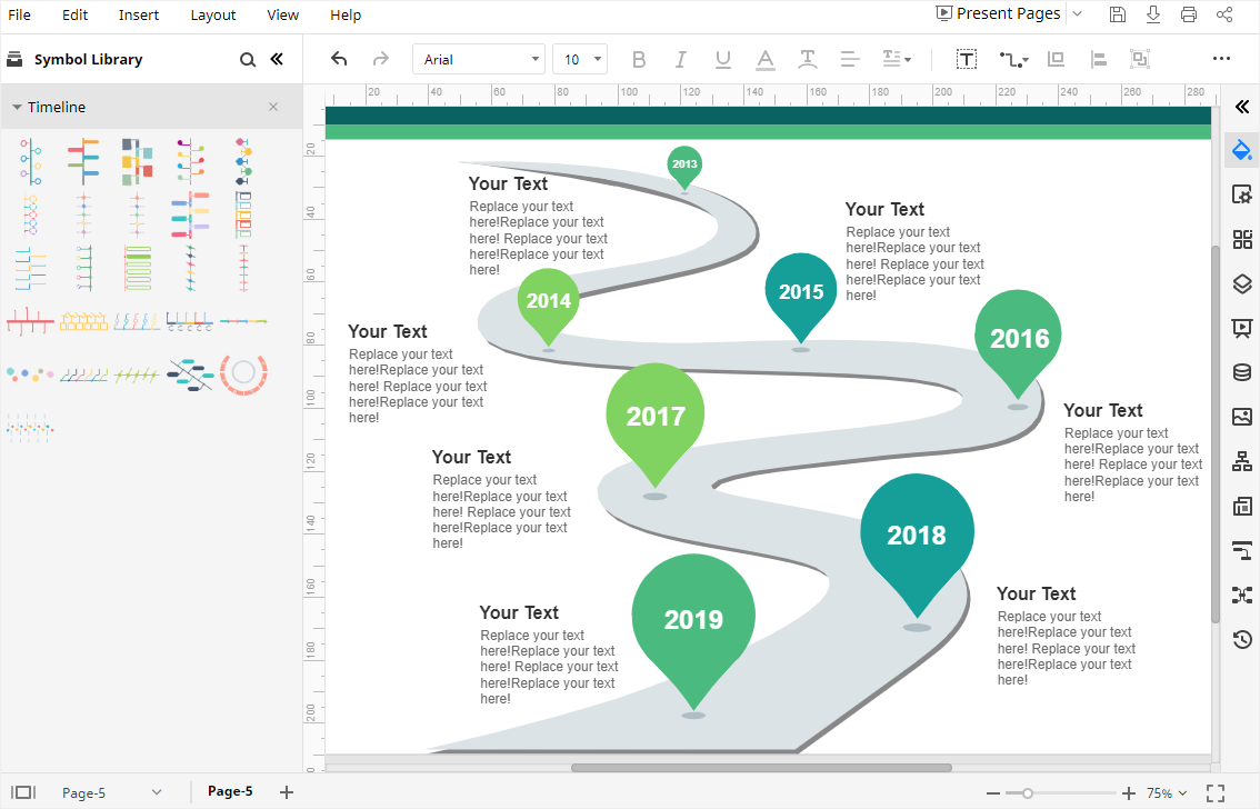 cell history timeline template