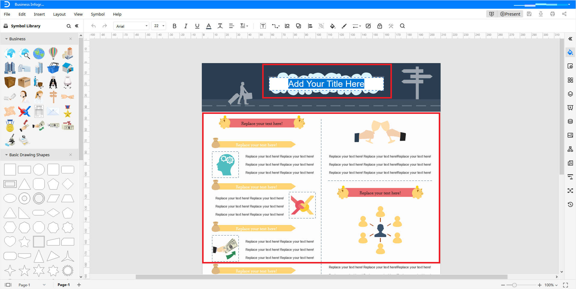 infographic in word