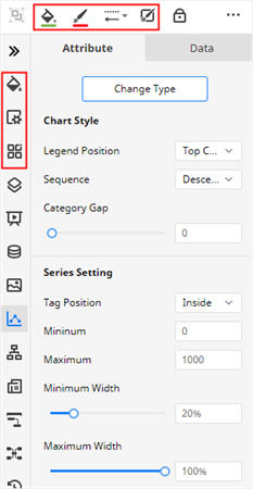 strumenti di formattazione di edrawmax