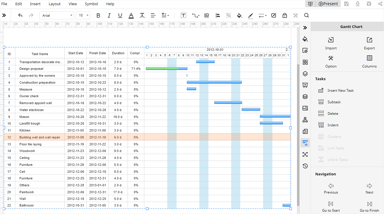 importar datos en edrawmax