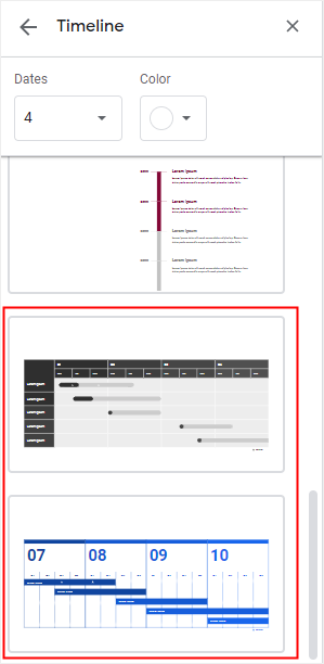 timeline diagram