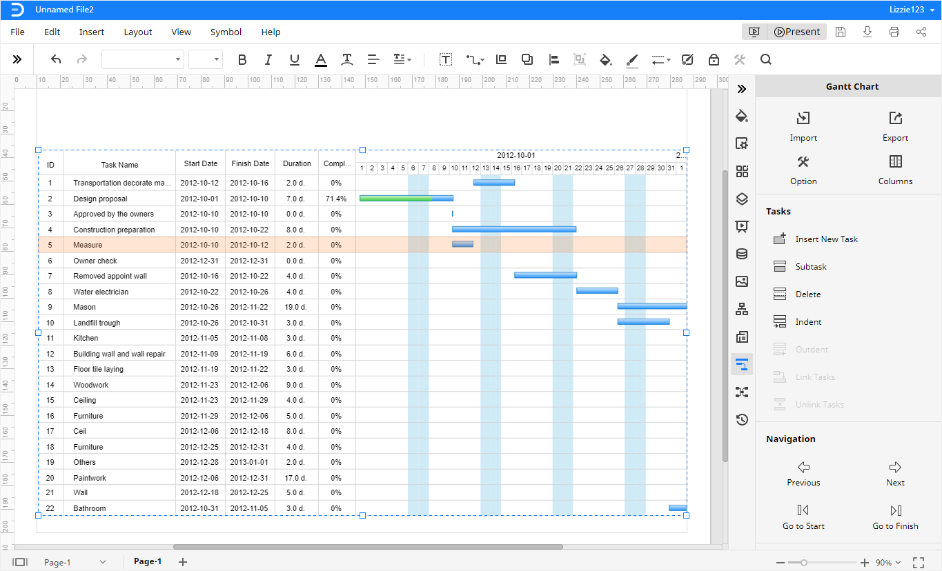 edrawmax make gantt