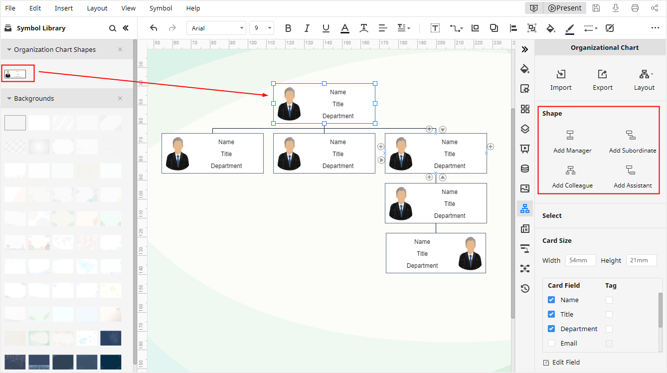 edrawmax add shape