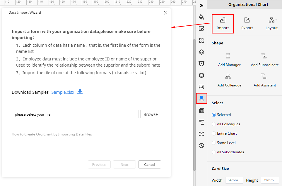 edrawmax import data