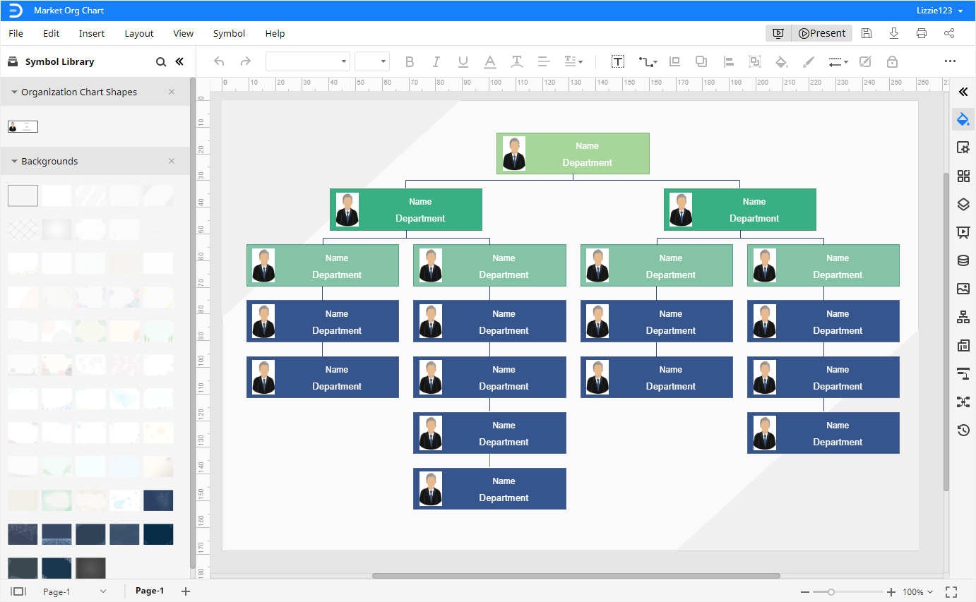 How To Make An Organizational Chart Edrawmax Online 0800