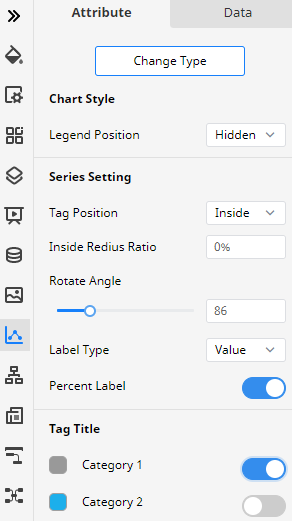 edrawmax chart attribute pane